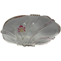 Serveerschaal Walther Glas Orchidee 80's