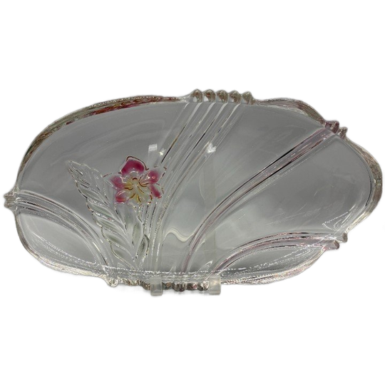 Serveerschaal Walther Glas Orchidee 80's 1