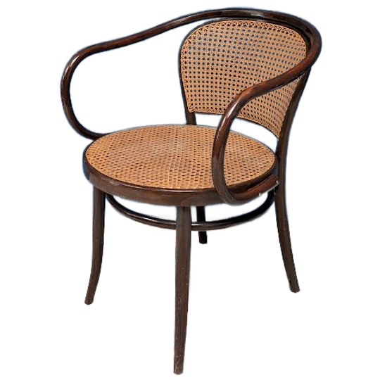 Vintage Thonet 210r Stoel, Drevounia, Jaren 60 1