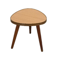 Bijzettafel Met Formica Blad En Houten Poten Nr. 20, Plantentafel