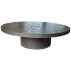 Beautiful Composite, Resin Stone Look Brutalist Coffee Table thumbnail 1