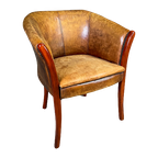 Vintage Antieke Stijl Schaapsleren Cocktail Fauteuil thumbnail 1