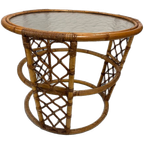 Bijzettafel Rond Bamboe thumbnail 1