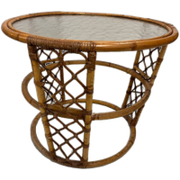 Bijzettafel Rond Bamboe