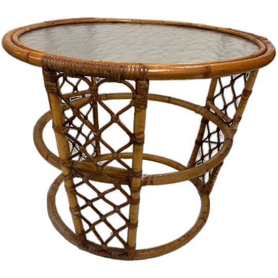 Bijzettafel Rond Bamboe 1