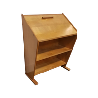 Vintage Berken Secretaire Door Cor Alons Voor Gouda Den Boer, 1950
