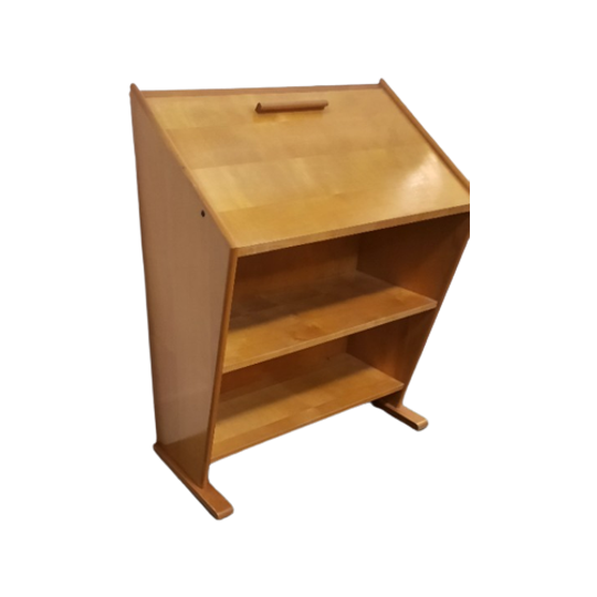 Vintage Berken Secretaire Door Cor Alons Voor Gouda Den Boer, 1950 1