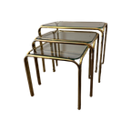 Messing Met Glazen Mimi Set Nesting Tables thumbnail 1