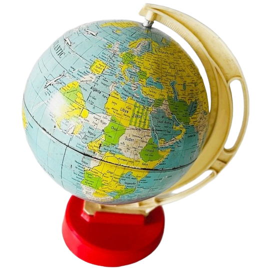Vintage Mid-century Globe Wereldbol Jaren 70 Retro 1