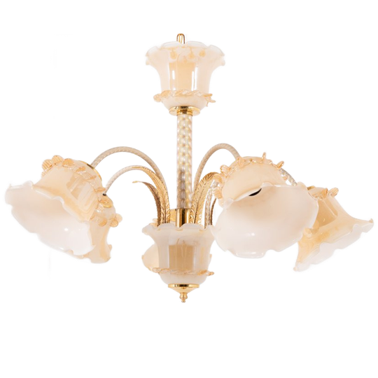 Murano Glass ‘flower’ Chandelier, 1960’s Italy 1