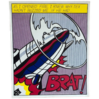 Roy Lichtenstein (1923–1997), As I Opened Fire (triptych), 1964. thumbnail 1