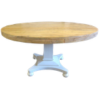 Prachtige Grote Ronde Mango Eettafel 140 Cm thumbnail 1