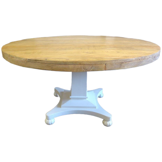 Prachtige Grote Ronde Mango Eettafel 140 Cm 1