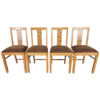 Set 4 Art Deco Eetkamerstoel Jaren 30 Stoelen Vintage Stoel