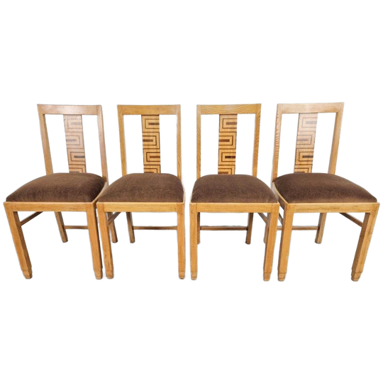 Set 4 Art Deco Eetkamerstoel Jaren 30 Stoelen Vintage Stoel 1