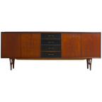 Minimalistische Mid-Century Dressoir In Teak Door Van Pelt, België 1960S thumbnail 1