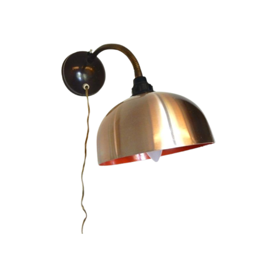 Retro Vintage Wandlamp Lamp Metaal Jaren 60 1