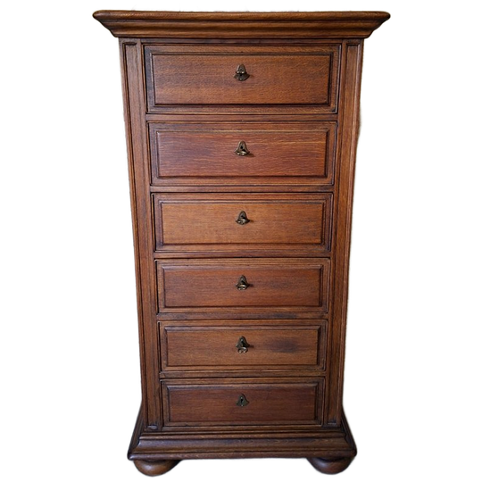 Klassieke Engelse Ladekast, Apothekerskast, Archiefkast Afm. 70x42cm En 132cm Hoog. 1