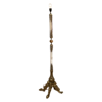 Fifties Italiaanse Lampadaire Onyx Marmer, Hollywood Regency