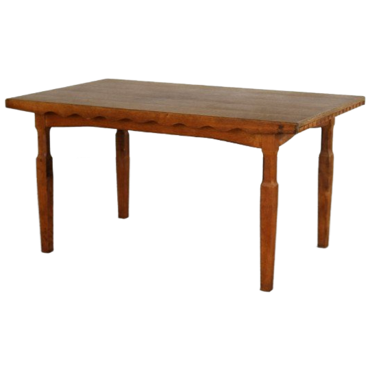 Brutalist Eettafel | Vintage Tafel | Eiken | Kjaernulf 1
