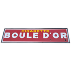 Zeer Groot Emaille Bord Boule D'Or Cigarette Uit 1952. thumbnail 1