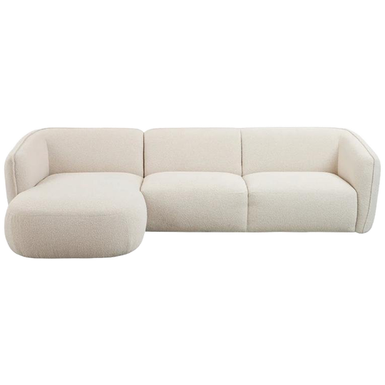 By fonQ | Soft Hoekbank - Bouclé - Crème 1