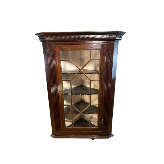 Antieke Georgische Hangende Hoekkast – Circa 1830 Brocante Shabby Chic 1