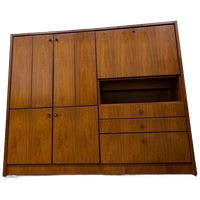 Vintage Houten Kast / Barkast / Vitrine