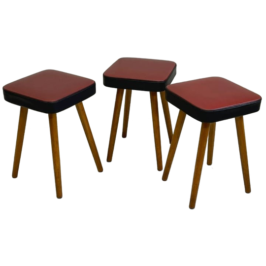 Vintage Kappers Krukje Skai Schuine Poot 1