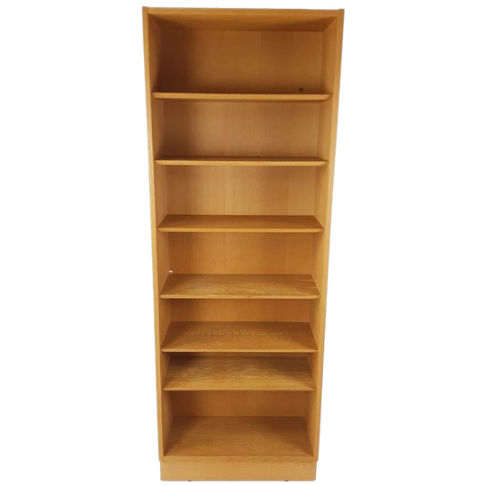 Vintage Eiken Fineer Boekenkast | Deense Kast 1