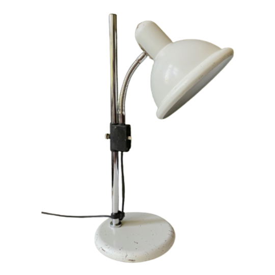 Vintage Anvia Lamp, Bureaulamp Wit. 1960 1970 1
