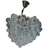 Lartigiani Hanging Lamp Hand Blown Glass 1960s