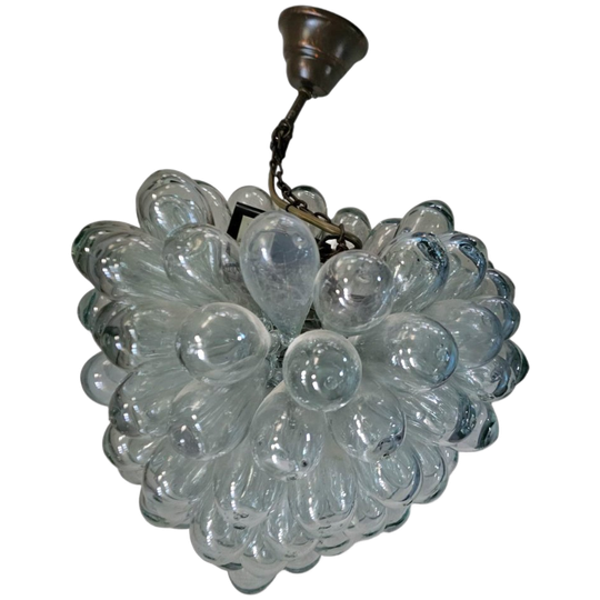 Lartigiani Hanging Lamp Hand Blown Glass 1960s 1