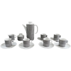 Vintage Thomas Medaillon Onyx Espresso Set Hans Theo Baumann thumbnail 1