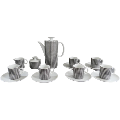 Vintage Thomas Medaillon Onyx Espresso Set Hans Theo Baumann