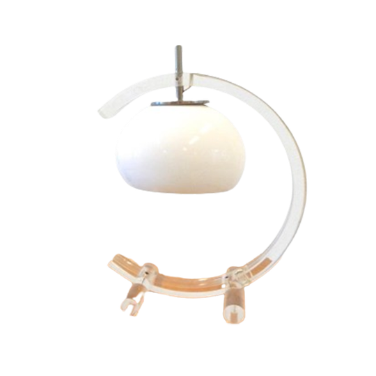 Vintage Plexiglas Tafellamp Dressoir Lamp Space Age Jaren70 1