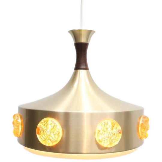 Deense Hanglamp | Vintage | Geborsteld Aluminium 1