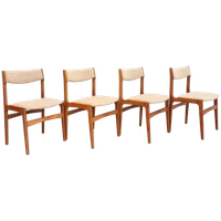 Vintage Eetkamerstoelen Erik Buch Set Van 4
