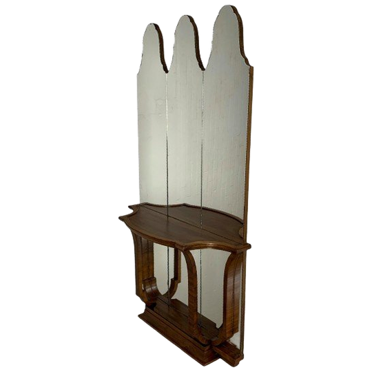 Art Deco Spiegel, Kleedspiegel Voor In De Hal, Jaren 30 1