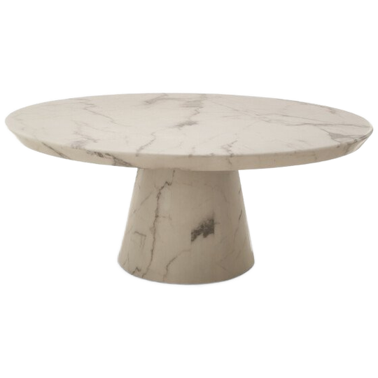 Koffietafel Disc Marble Look 1