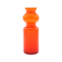 Oranje Glass Vaas Jaren 60