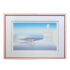 Lithografie 'red Chairs' Door Ole Kurtzau thumbnail 1