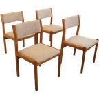 Set Van 4 Niels O Möller Stoelen 'Egemosedam' Deens Design thumbnail 1