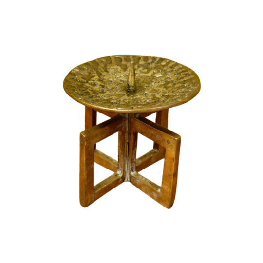 Vintage Messing Brutalist Gallo Kandelaar Kaarsenhouder 1