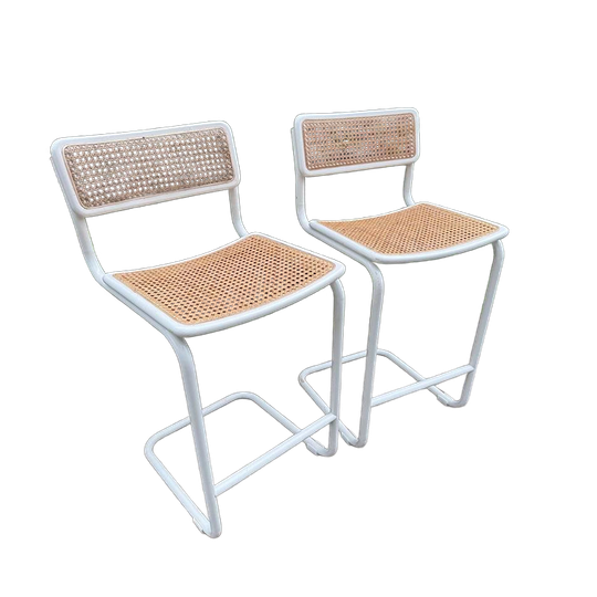 Vintage Cesca Barstoelen - Marcel Breuer 1