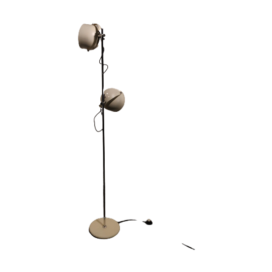 Mid Century 2 Shade Floor Lamp, 1970s 1