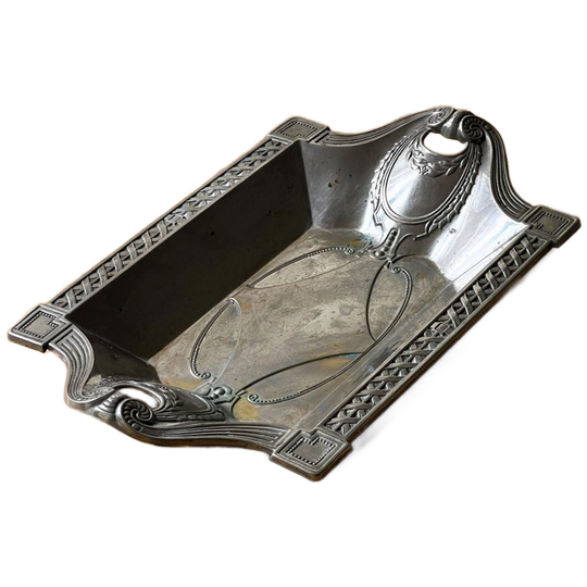 Vintage Art Nouveau Pewter Tray 1