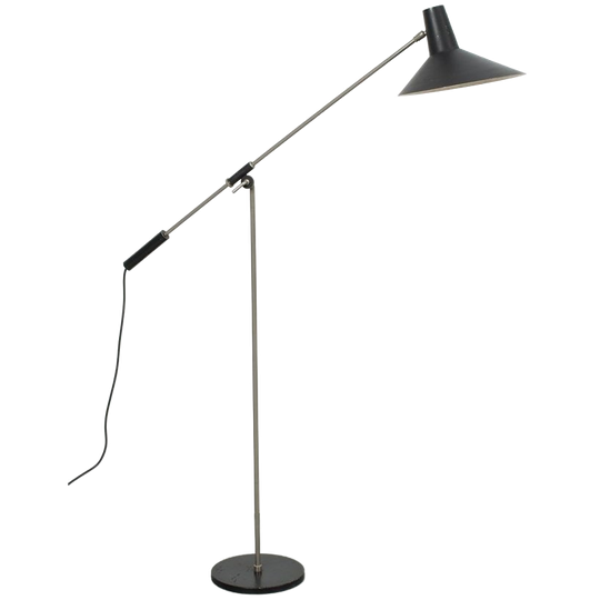 Bijzonder Fraaie, Verstelbare, Fifties Vloerlamp 1