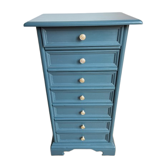 Vintage Art Deco Ladekast (Homestead Blue) 1