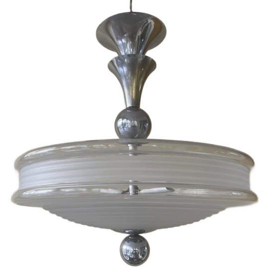 Hanglamp Plafondlamp Schaallamp Art Deco 1930 Frans 1